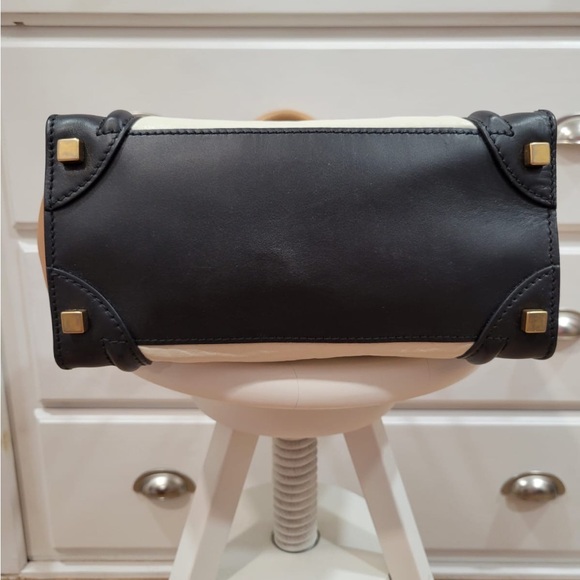 Authentic Céline Micro Luggage Tote | Tri-Color Calfskin | Designer Handbag - Picture 6 of 15